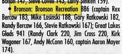 Bronson Recreation - Mar 1997 Article